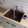 23.63'' L Drop-In Single Bowl Granite Kitchen Sink