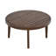 Ensemble de causeuse et de table basse d'extérieur, structure en bois d'acacia avec détails en corde, coussins beiges hydrofuges pour patio / cour arrière / terrasse-130070781
