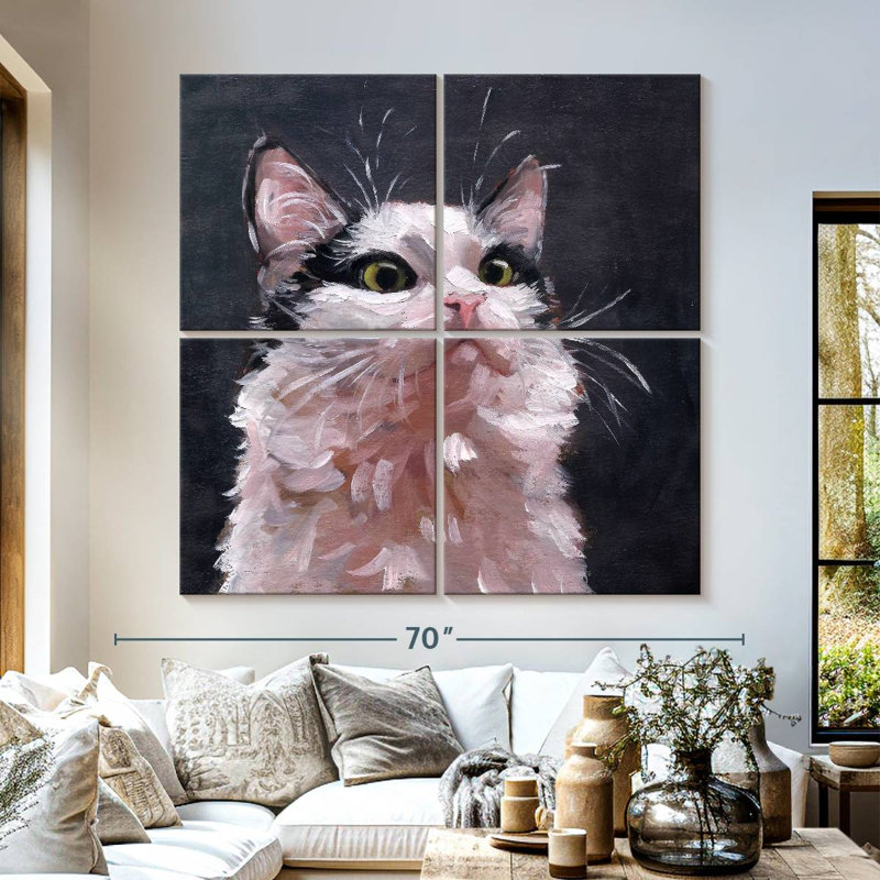 Brampt Kitty, 57" H x 57" W