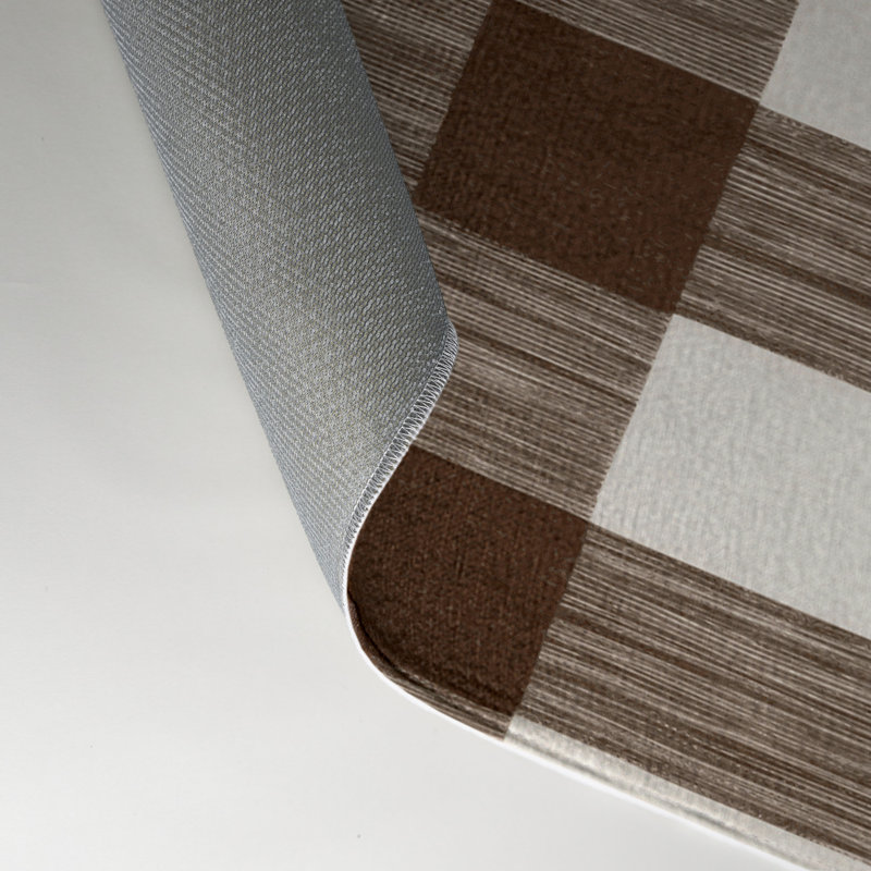 Tapis intérieur / extérieur gris HorizontalStripes, Rectangle 5 pi x 7 pi