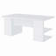 Bureau d'écriture blanc à 4 tablettes