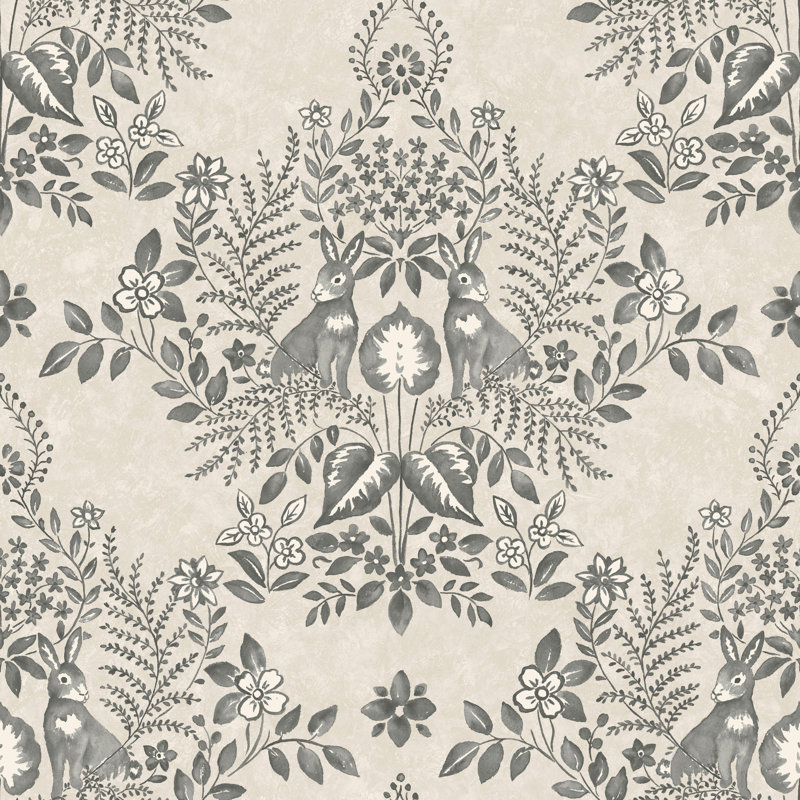 Papier peint adhésif Cottontail, gris