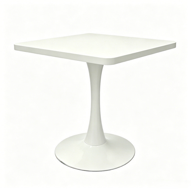 Table de bistro Mid Century Modern, White