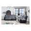 Causeuse inclinable gris / noir ALICIA