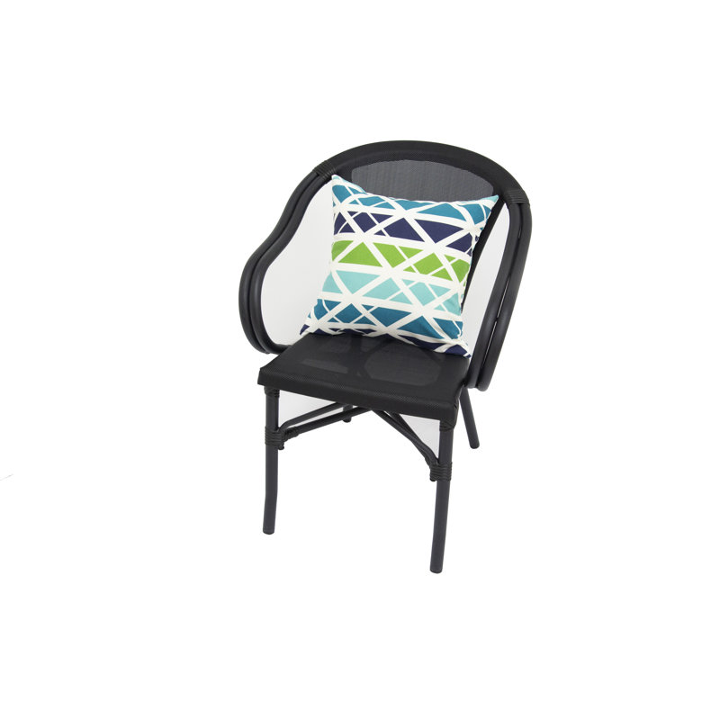 BozantoInc Geometric Indoor/Outdoor Reversible Throw Pillow