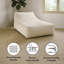 Fauteuil à billes beige sans accoudoirs