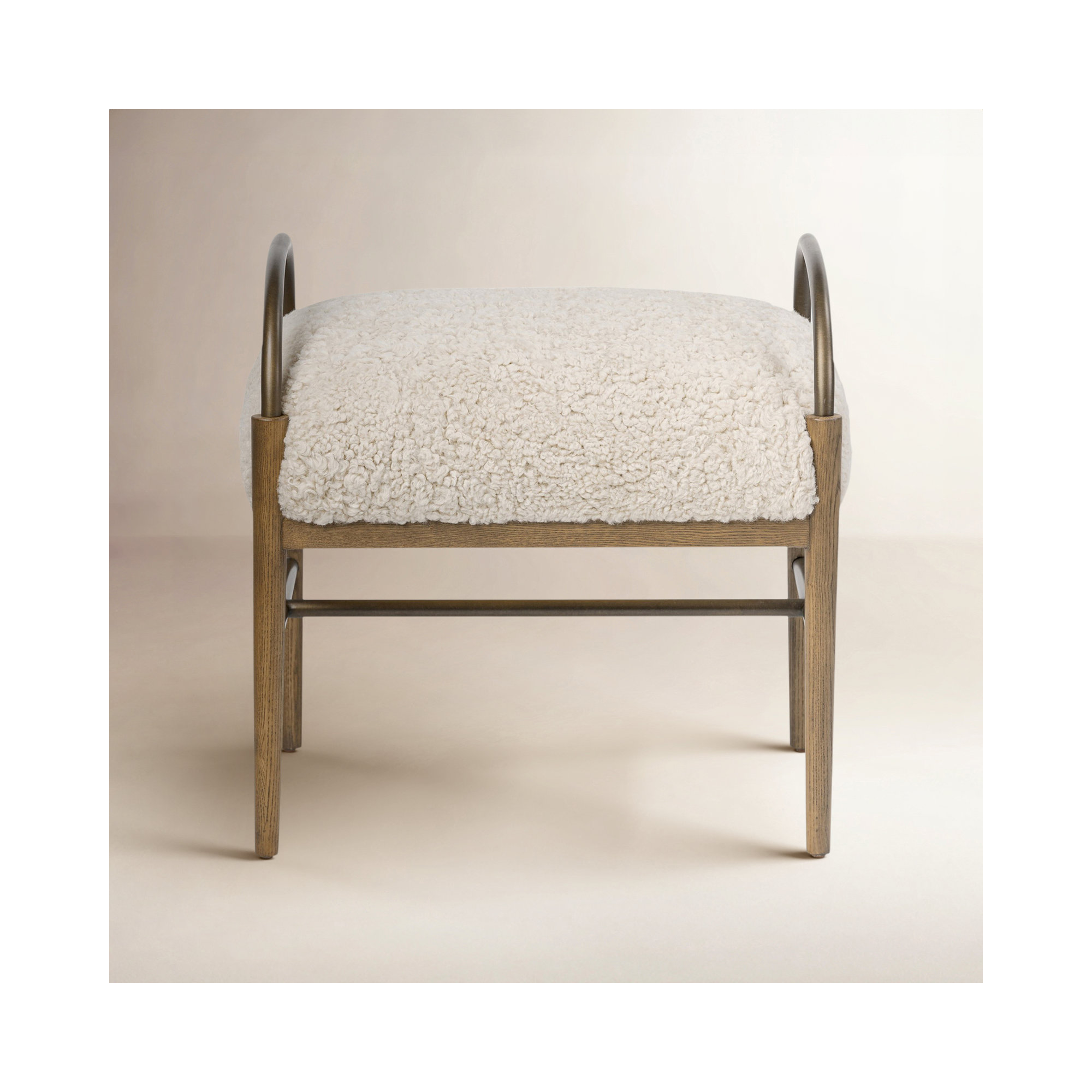 Demi Accent Stool, Beige