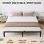 Cadre de lit robuste de 6 po: rangement sous le lit, assemblage facile et sans sommier