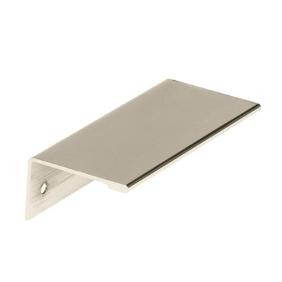 Poignées de bordure d'armoire en nickel poli de 3 po (76 mm) Edge - 10 po
