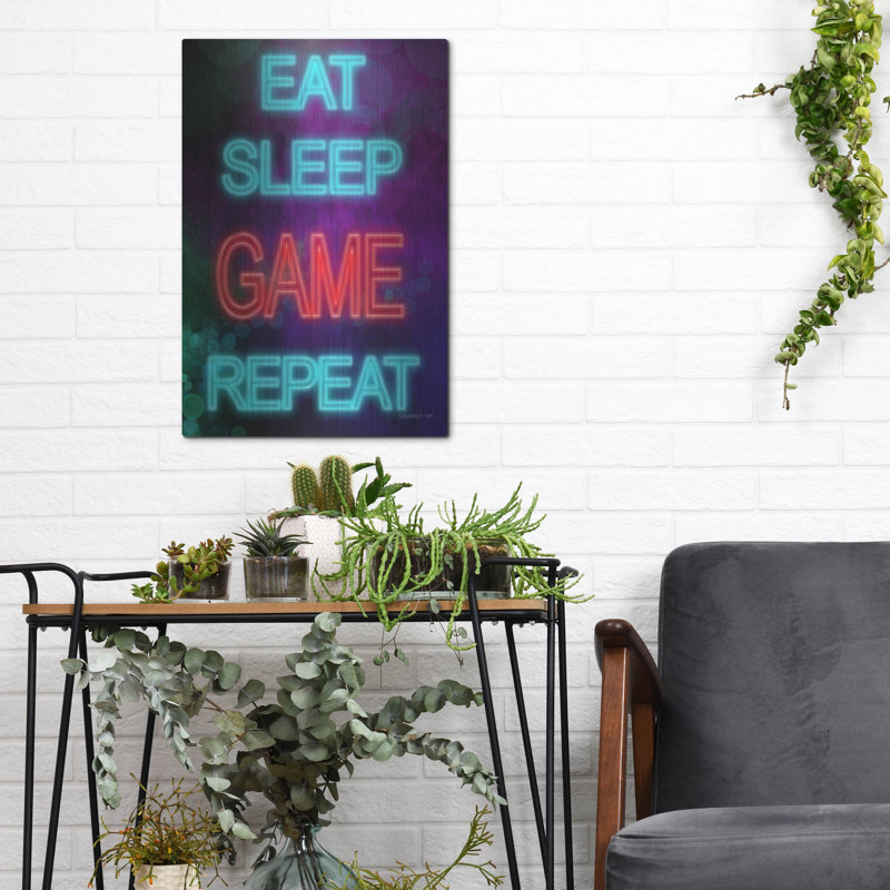 Ebern Designs «Game On 6» par Danhui Nai, art mural en métal, H 16 po x l 16 po