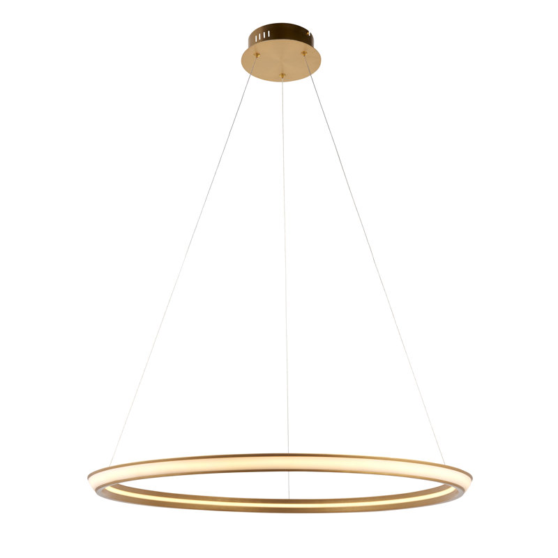 Antonios 1 - Light Gold LED Geometric Pendant