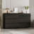 Dark Brown-Black Beveled Six-Drawer Dresser - Modern Storage With Silent Slide Rails & Ample Space