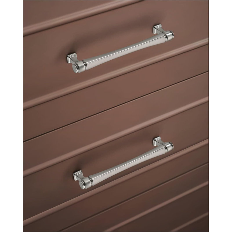 Boutons d'armoires en alliage de zinc massif, paquet de 10, quincaillerie en nickel satiné brossé pour armoires de cuisine, tiroirs, armoires et commodes
