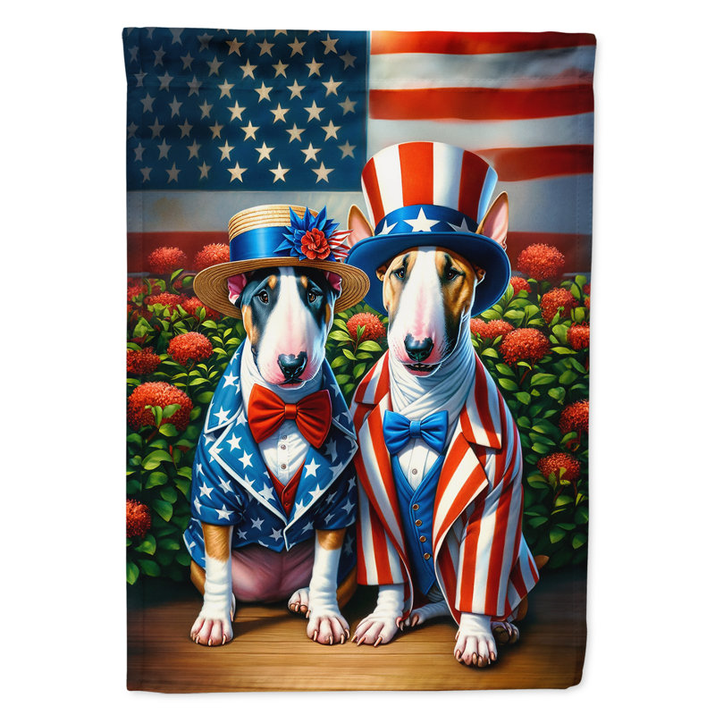 Drapeau All American Garden, Bull terrier anglais orange
