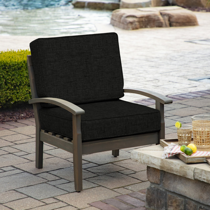 Coussin de chaise longue d'extérieur ARDEN ProFoam, Noir