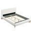 Lit tapissier Boucle, grand lit
