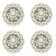 Fausto Polyester Floral Round Doily