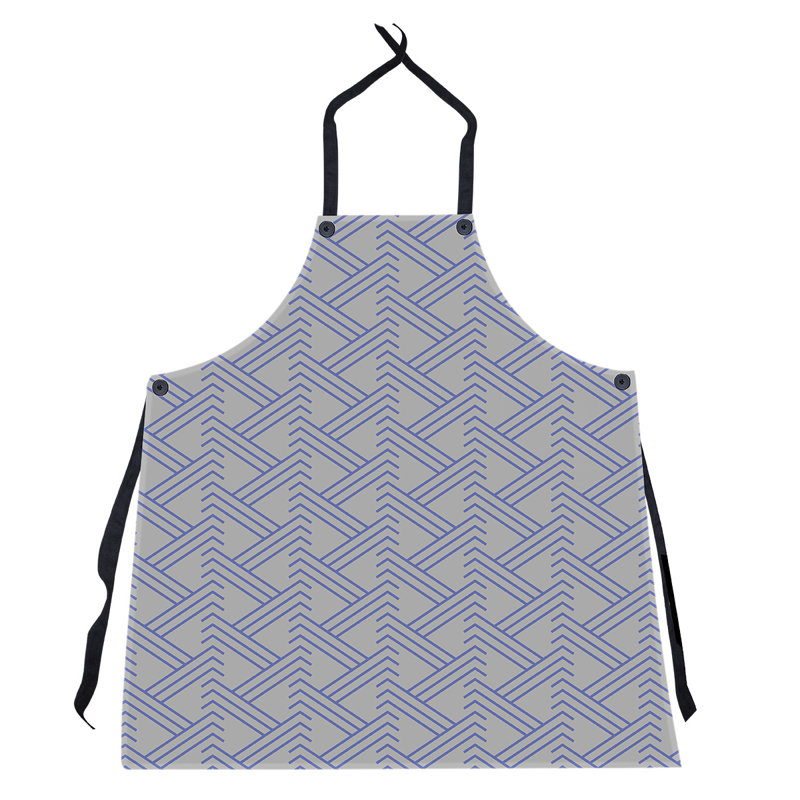Jordao Bib Apron, Gray/Blue
