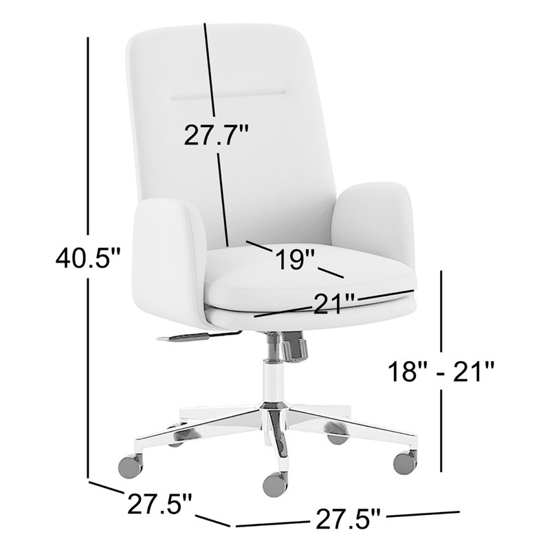 Softside Chair, Limestone, Chrome, 40.5"