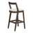 Orlen Modern Rubberwood Barstool With Upholstered Cushion And Low Backrest-117197532