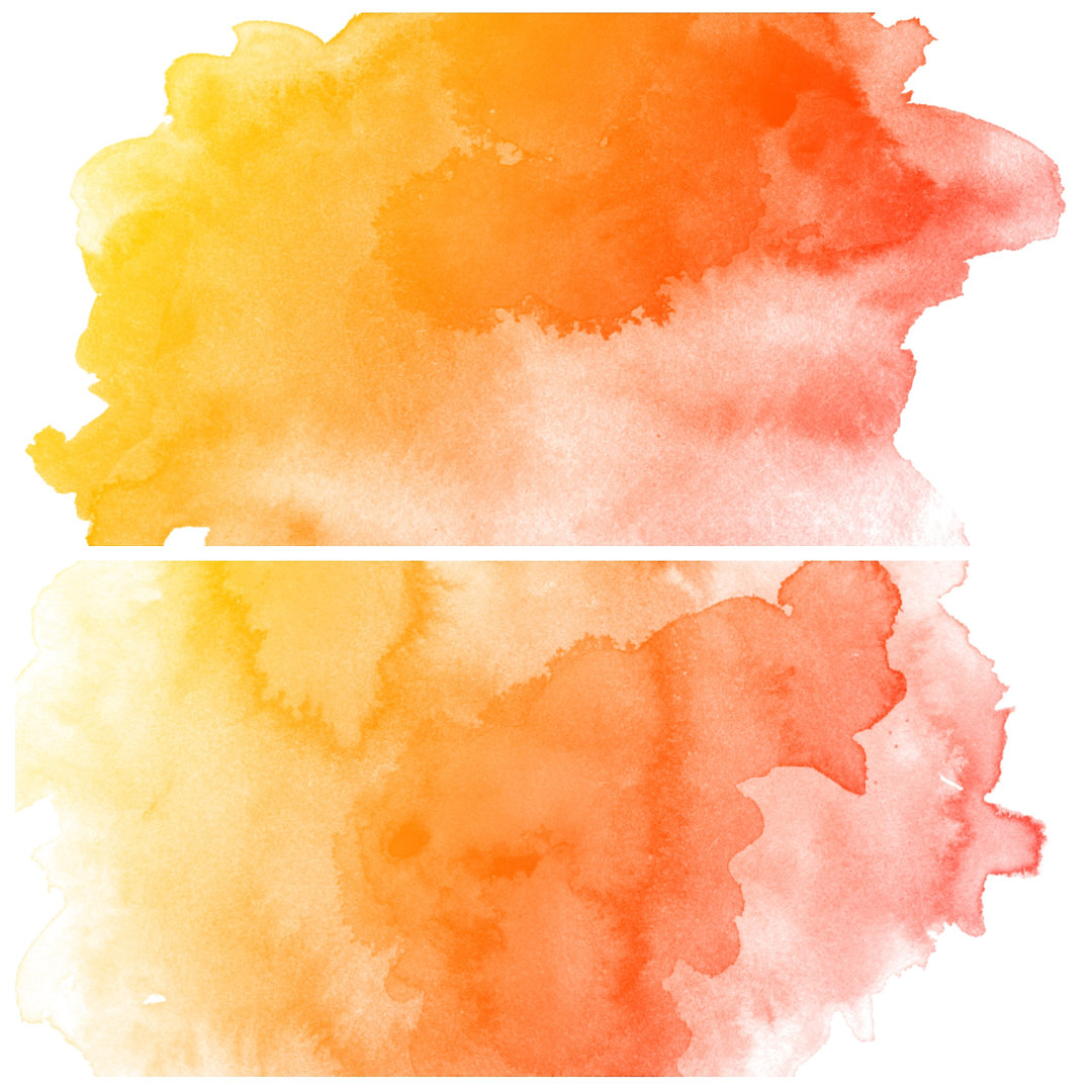 Set of Colourful Water Colour Background - Wrapped Canvas Graphic Art
