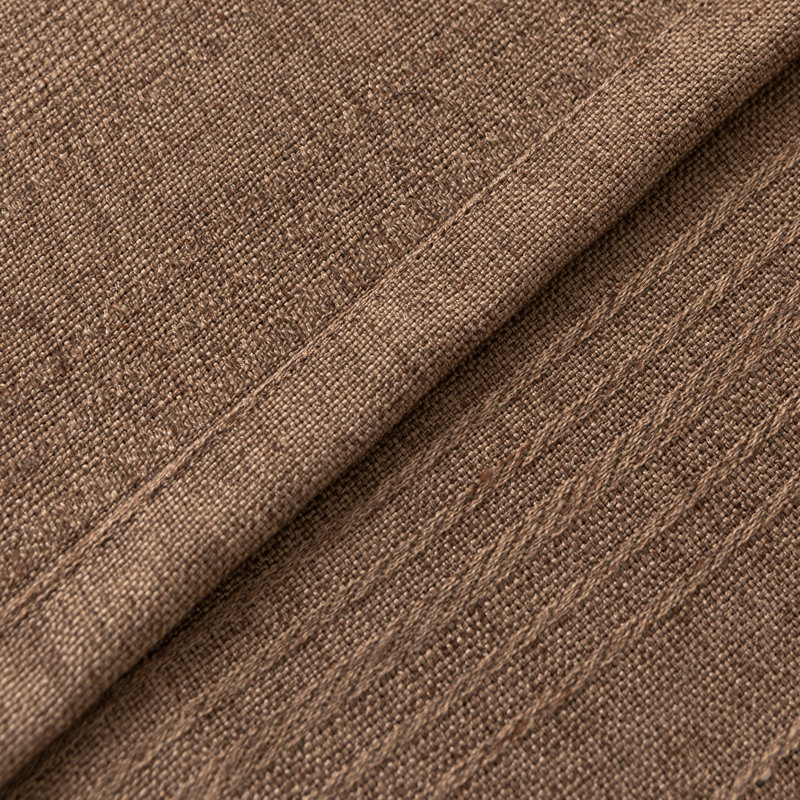 Paire de rideaux filtrant la lumière Farmhouse, Chocolat, 52" W x 63" L
