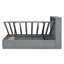 Grand lit plateforme hydraulique en bois avec rangement - Aucun sommier requis, solide et amp; Durable-19718072-19718075
