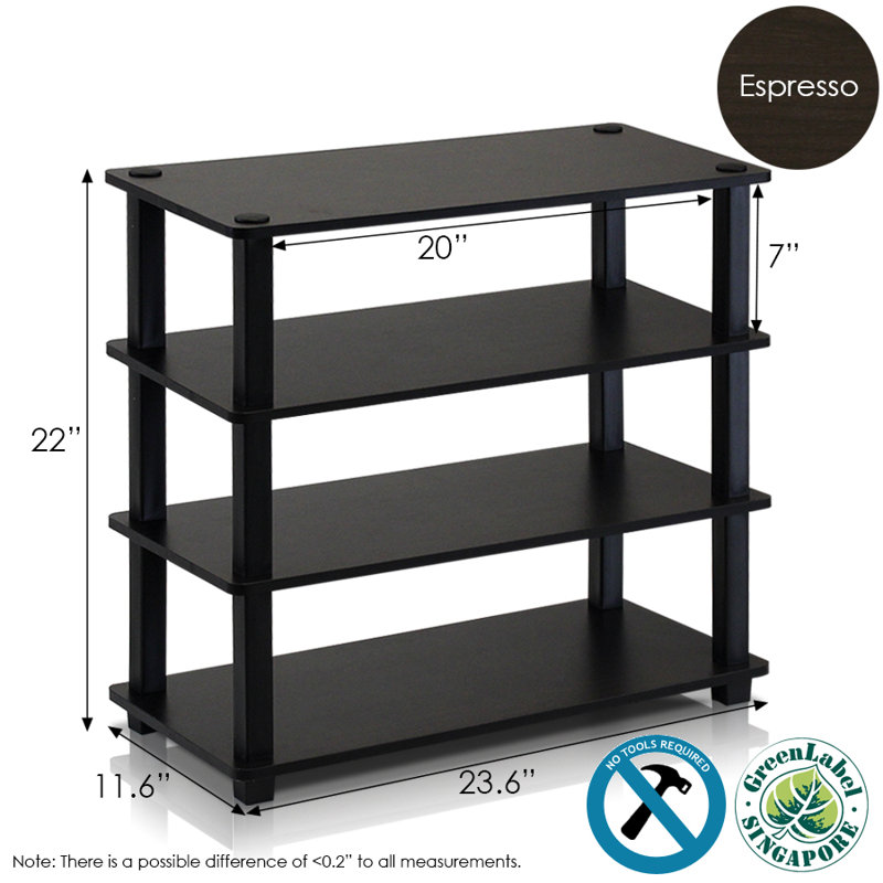 9 Pair Stackable Shoe Rack, Espresso