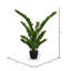 Buisson artificiel zamifolia zen vert en pot-20583944