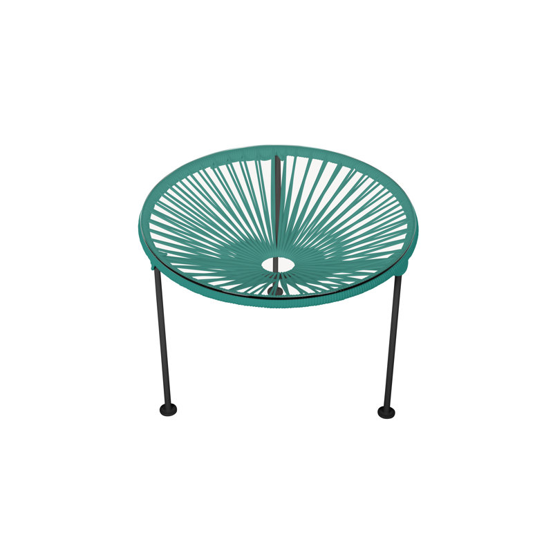 Table basse intérieure / extérieure Zicatela, Noir, Turquoise