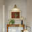 1-light Honeycomb Shade Armed Wall Sconce-40840605