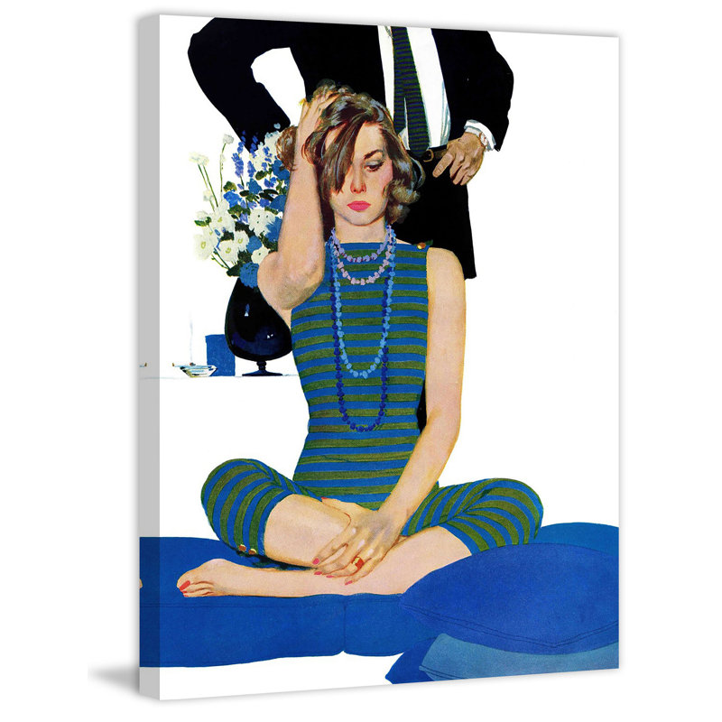 Vintage Fashion End of a Marriage Canvas Print, 40" x 52"