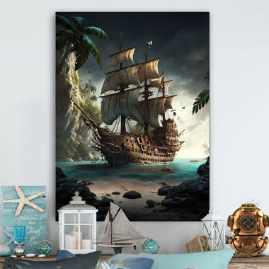 Wall Art Print, Pirate Ship