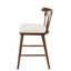 Tabouret de comptoir rembourré beige en bois de style Windsor-1355048955-1355048952