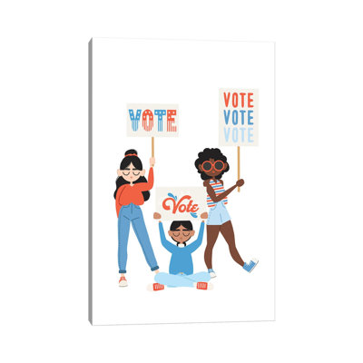 Vote, Vote, Vote by The Beau Studio - Wrapped Canvas Painting