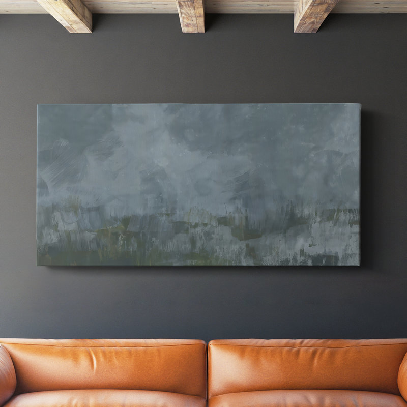 Night Mist II - Toile tendue avec châssis - Prêt à accrocher, H 16 po x l 32 po