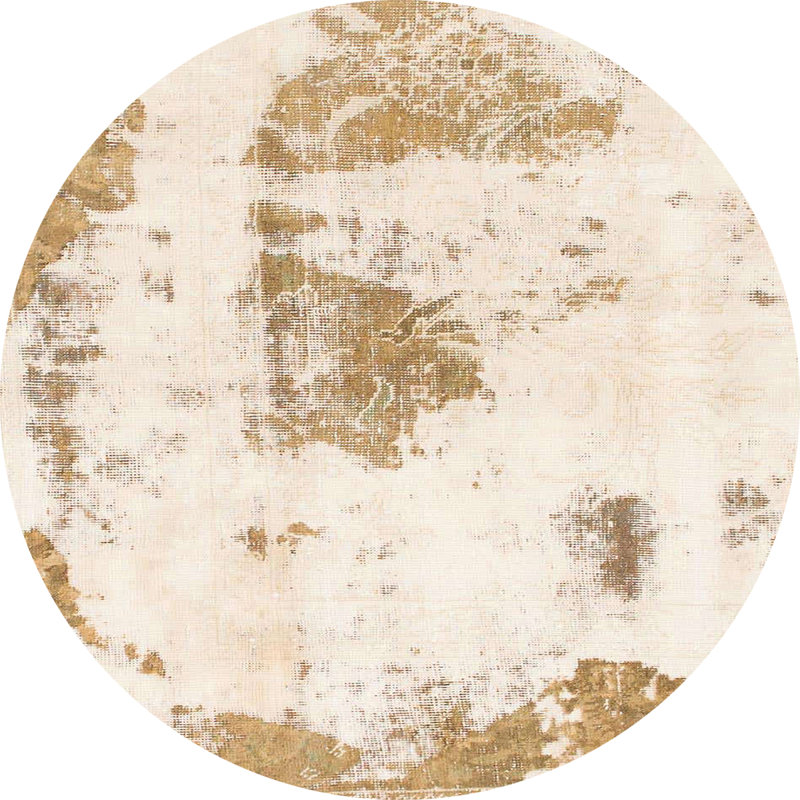 Abstract Indoor Rug, Round 5'