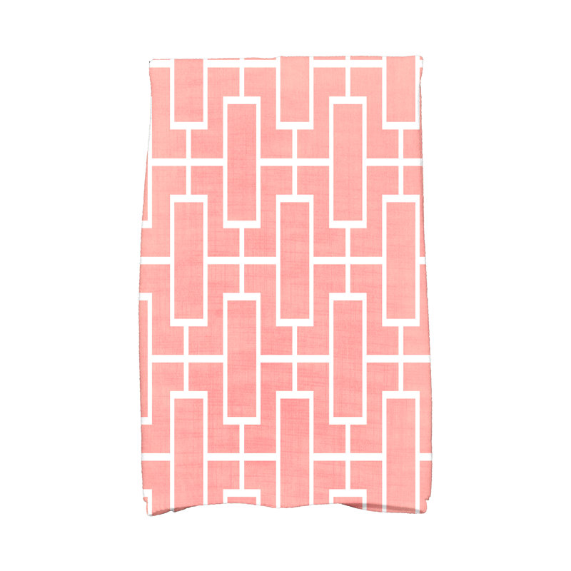Caleb-Jay Tea Towel Kitchen Towel, Coral