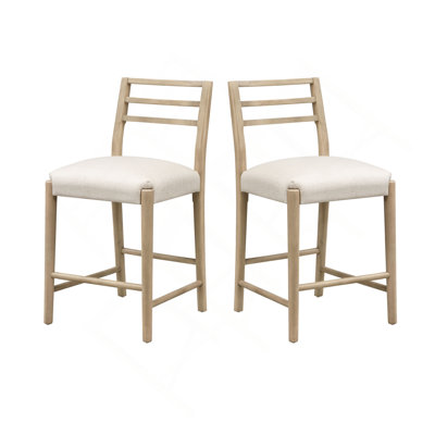 STOOL WITH LADDER BACK (SET OF 2)