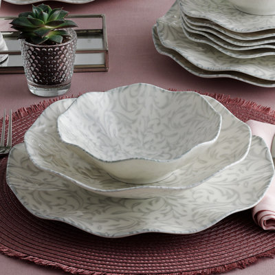 Homerton Piece Porcelain China Dinnerware Set - Service for 6