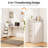 Wall Mounted Foldable Desk, Space Saving Hidden Desk With Storage & Power Outlet, Fold Out Table For Small Spaces, Home Office Bedroom, White