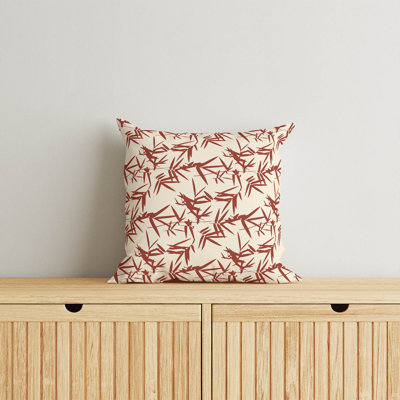 Bamboo Leaf Decorative Throw Pillow