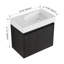 Meuble-lavabo 24 po avec lavabo en céramique, meuble-lavabo flottant mural, armoire de rangement en bois avec portes doubles pour la salle de bain-1810790747