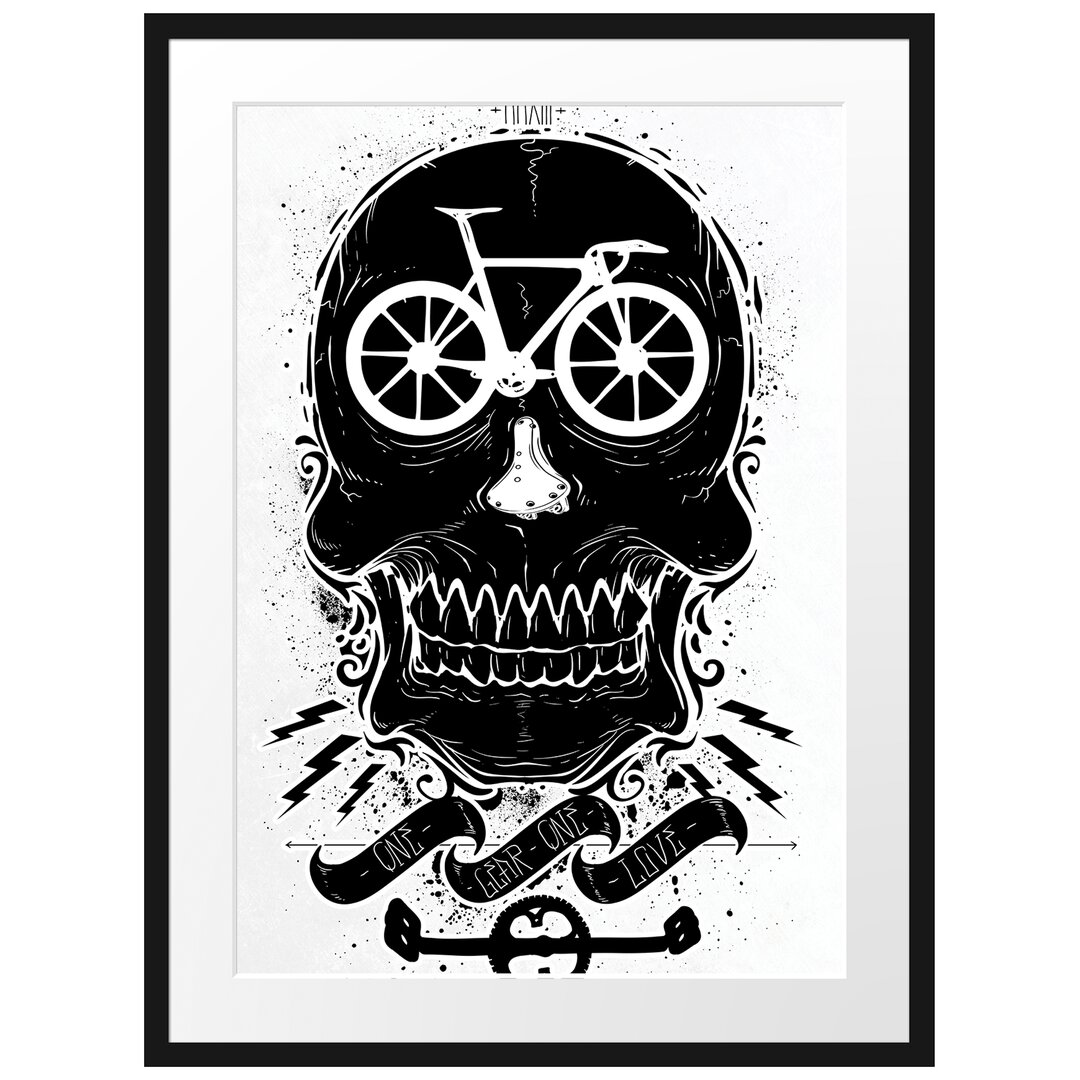 Gerahmtes Poster Fahrrad Licht Liebe