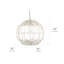 Luminaire suspendu en osier