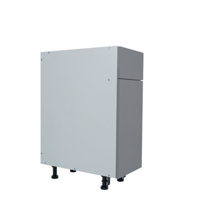 Radiance Ready to assemble Matte Gray Base Kitchen Cabinet,1 Drawer