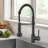 Led Kitchen Faucet With Pull Down Sprayer, Single Handle Single Lever Kitchen Sink Faucet 