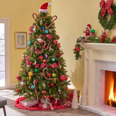 84' Lighted Spruce Christmas Tree