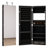 14.5'' Wide Wall Jewelry Armoire With Mirror & Led Light-205587814