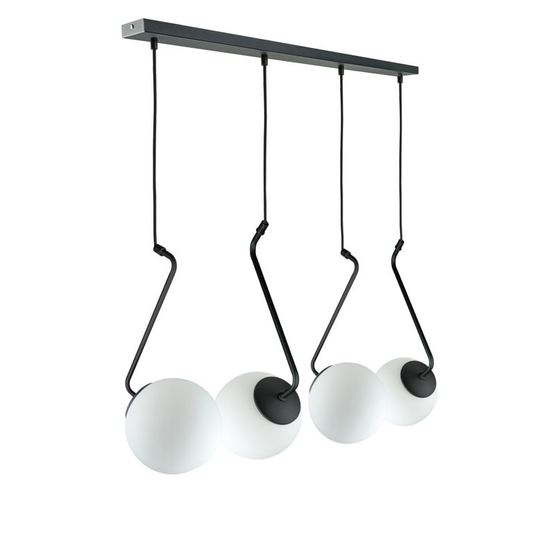Suniya - Light Matte Black Unique/Statement Pendant, 4